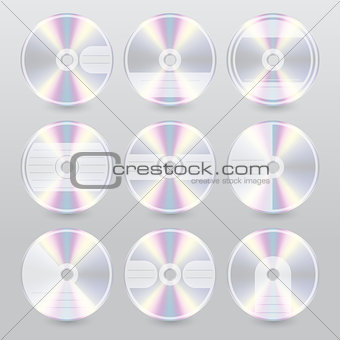 Various cd dvd blu ray cover designs