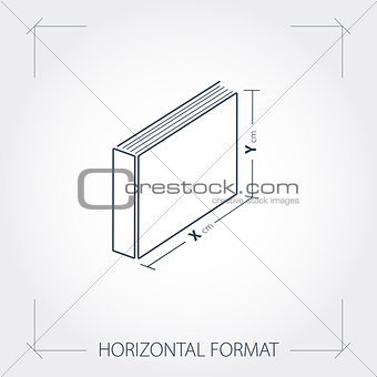 Icon of horizontal format photobook 