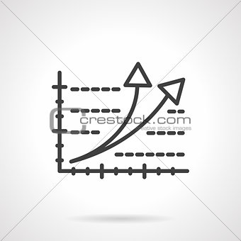 Rating black line vector icon
