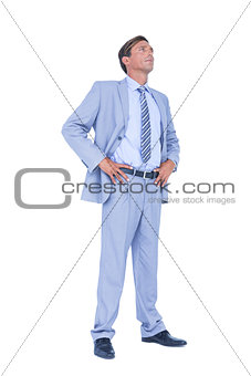 businessman with hands on hip