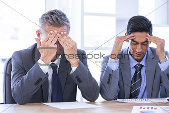 stressed businesspeople