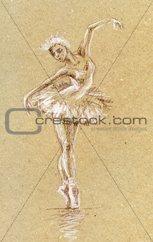 Art sketch Ballerina