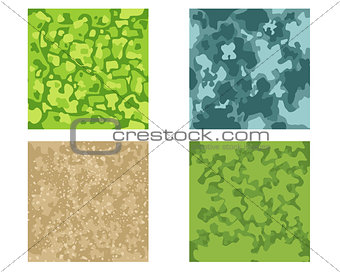 Four camouflage pattern