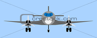 Passenger airliner illustration