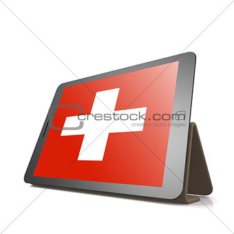 Tablet with Switzerland flag