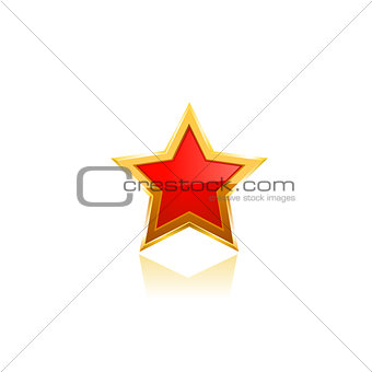 red vector star