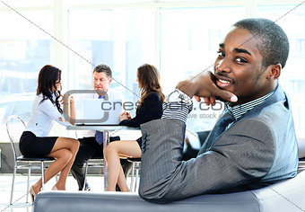 Portrait of smiling African American business