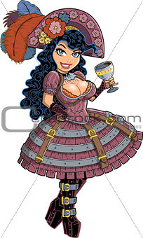 Sexy Steampunk Pirate Girl