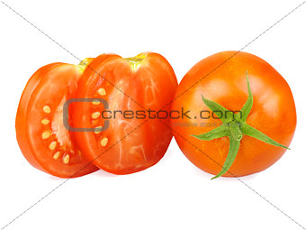 Tomatoes, whole and sliced