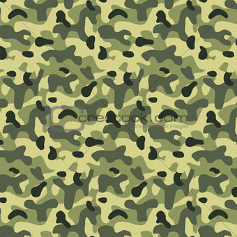 Seamless editable military pattern with camouflage 