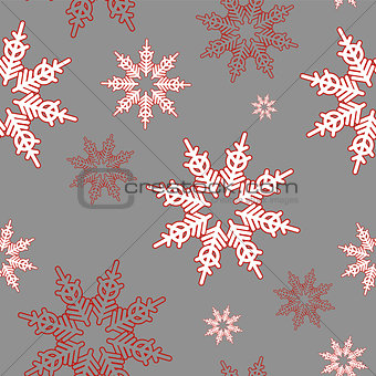 Snowflakes. Seamless christmas pattern.
