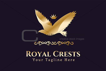 Royal logo vector Eagle Kings symbol
