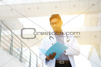 Asian Indian medical doctor portrait