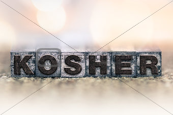 Kosher Concept Vintage Letterpress Type