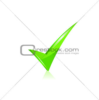 Vector green checkmark.
