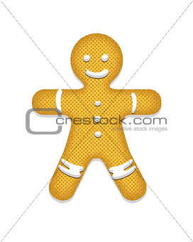 Gingerbread man Vector illustration