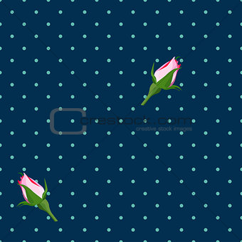 Abstract seamless background. Flowers