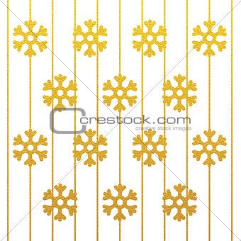 merry christmas snowflake gold glitter background