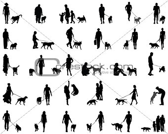 people with dog