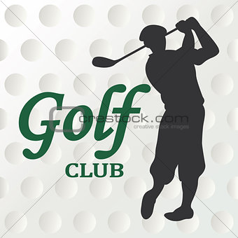 Golf club sign - vector illustration