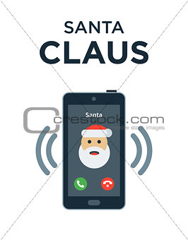 Marry Christmas phone call from Santa Claus
