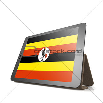 Tablet with Uganda flag