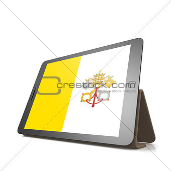 Tablet with Vatican City flag