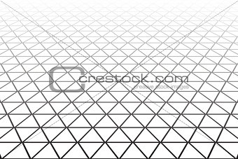 Geometric latticed texture. Perspective view. 