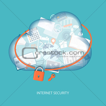 Internet security concept