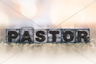 Pastor Concept Vintage Letterpress Type