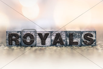 Royals Concept Vintage Letterpress Type