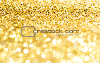 Golden glitter texture christmas background