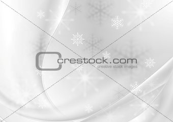 Abstract grey pearl wavy Christmas background