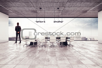 Successful businessman in a meeting room