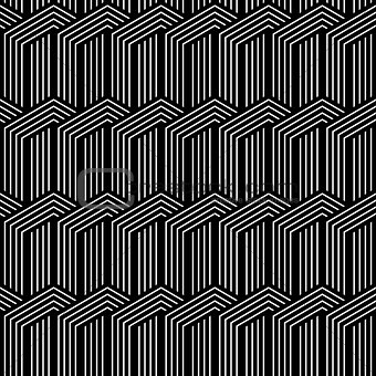 Seamless geometric striped pattern. 