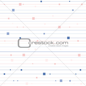 Vector seamless pattern with horizontal stripes and squares. Modern stylish texture