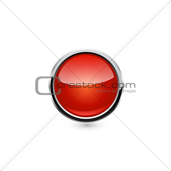 Vector button isolated