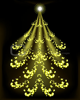 Abstract Christmas tree. EPS10 vector illustration