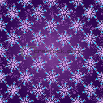 Seamless dark violet christmas pattern
