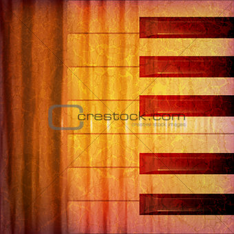 abstract grunge music background vector illustration