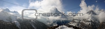 Swiss alpine panorama