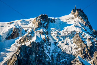 Aiguille du Midi, 3 842 m height, French Alps, Chamonix, France
