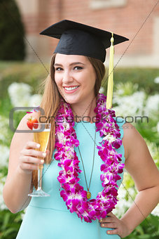 Student with Wineglass