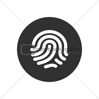 Fingerprint identification system. ID touching secure