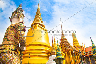 Wat Phra Kaew temple, Bangkok, Thailand.