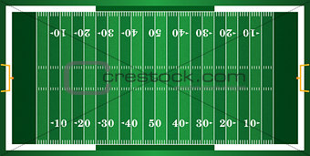 Textured Grass American Football Field