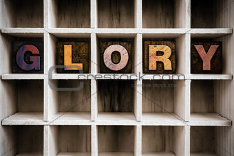 Glory Concept Wooden Letterpress Type in Draw