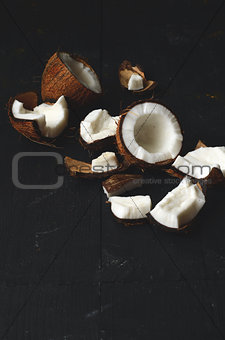 close up of coconut