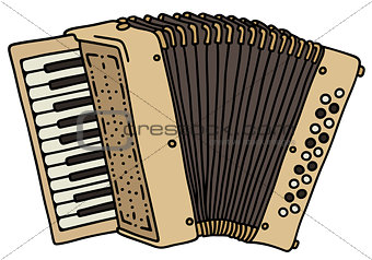 classic beige accordion
