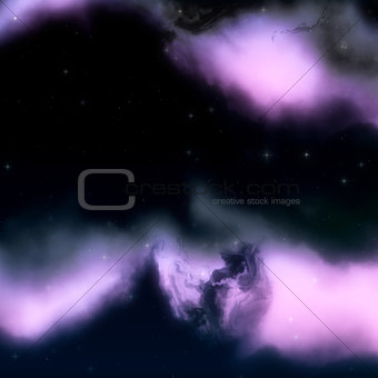 Purple space nebula background